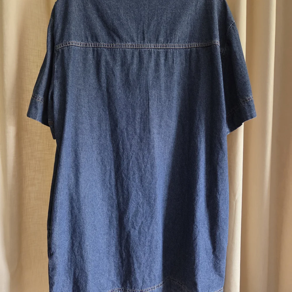 Summer Casual Blue Denim Mini Dress or Tunic Top - Picture 5 of 8